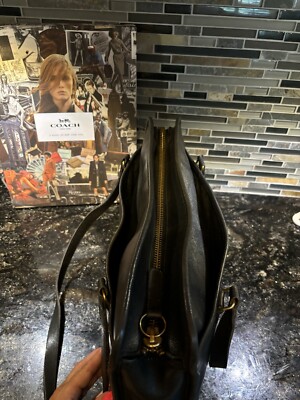 Coach Vintage Shoulder Brief Bag Glovetanned Cowhide Leather 5230