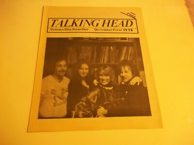 Talking Head music paper Dec. 1978 Vol 1 # 1