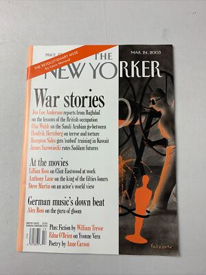 The New Yorker Magazine March 2003 - Clint Eastwood, Edmund Wilson