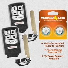 2 For 2018 2019 2020 2021 Replacement For Honda Clarity Touring Remote Key Fob