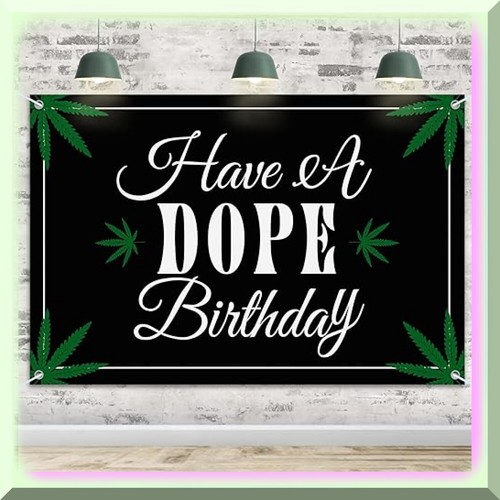Dope Birthday Fiesta: 6x4ft Backdrop for Themed Adult Party Decorations - Black - Picture 7 of 7