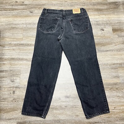 VTG Levi s 550 Mens Relaxed Fit Denim Jeans Faded Black High Waisted Y2K 36x30.5