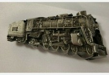 VINTAGE 1978 BERGAMOT BRASS WORKS K-39 1002 TRAIN LOCOMOTIVE BELT BUCKLE USA new