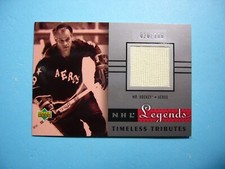 2001/02 UPPER DECK NHL LEGENDS TIMELESS TRIBUTES JERSEY CARD #TT-GH GORDIE HOWE