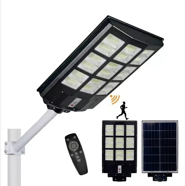 Faro Solare 2000W LED Esterno IP66 con Sensore e Staffa - Alta Potenza