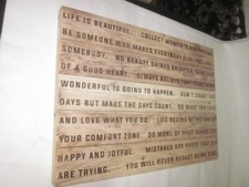 Holztafel Aufsteller Schild Tafel mit schöner Schrift alt gebraucht braun Hohlboden