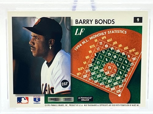 1995 Score Summit Card #9 Barry Bonds San Francisco Giants PSA NEAR MINT 8 - Picture 14 of 16