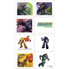 NEW 8 pc TOY STORY BUZZ LIGHT YEAR temporary tattoos kids party favors