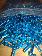 16mm DSN TEAL AQUA  Alloy Double Square spoke nipple (2.0mm) Custom amounts I9