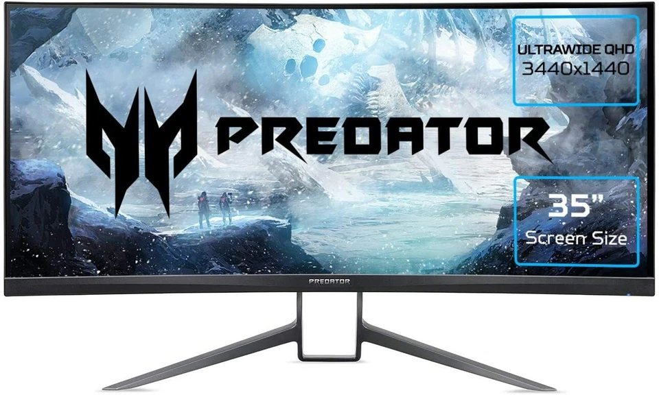 Acer Predator X35 35" VA Ultra-Wide QHD Curved 200Hz 2ms G-Sync HDR1000 Monitor - Image 2 of 4