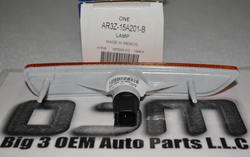 Ford Mustang LH 2010-2014 lado del conductor lámpara de señalización delantera nueva OEM AR3Z-15A201-B Foto 2 de 3
