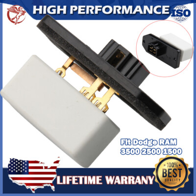 A/C Heater Blower Motor Fan Resistor for 1994 95-2006 Dodge RAM 1500 2500 3500 e A/C Heater Blower Motor Fan Resistor for 1994 95-2006 Dodge RAM 1500 2500 3500 e