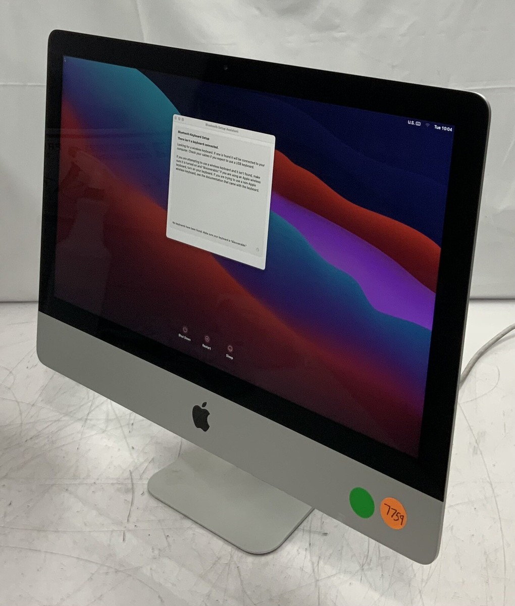 Apple iMac A1418. 21.5 inch 1TB i5-5250U 8GB OS X installed Apple iMac A1418. 21.5 inch 1TB i5-5250U 8GB OS X installed