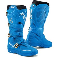 STIVALI BOOTS MOTO CROSS ENDURO OFF ROAD TCX COMP EVO 2 MICHELIN BLU INDIGO 