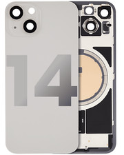 Back Glass With Steel Plate With MagSafe Magnet Pre-Installed For iPhone 14