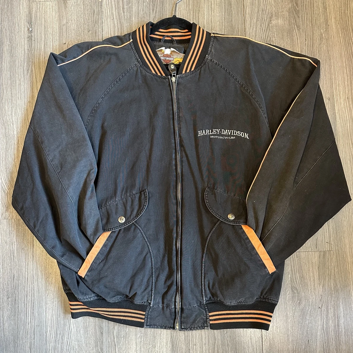 Harley Davidson Black Cotton Jacket eBay