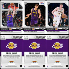 (3) 2024-25 Panini Instant Dalton Knecht ROOKIE CARD SP Lakers #123 #135 #227 RC