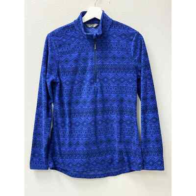 Eddie Baeur Women's 1/4 Zip Jacket Size M Aztec Print