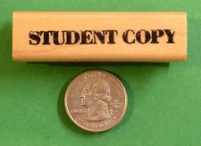 STUDENT COPY - Wood Mounted Teacher's Rubber Stamp