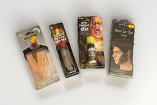 Lot Woochie Large Space Ear Tips, Slashed Neck, Vampire Blood,Latex Zombie Skin