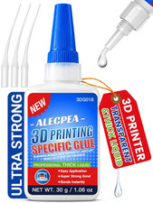3D Printer Glue, 30G Thick CA Glue for PLA, ABS, PETG, TPU Resin