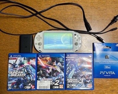 PS Vita PCH-2000 Gundam Limited Edition with Original Charger