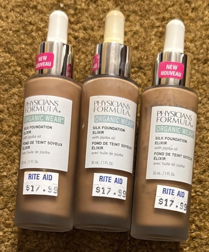 3X Organic Wear, Silk Foundation Elixir 07-Tan 1 fl oz (30 ml) - Image 4 of 4