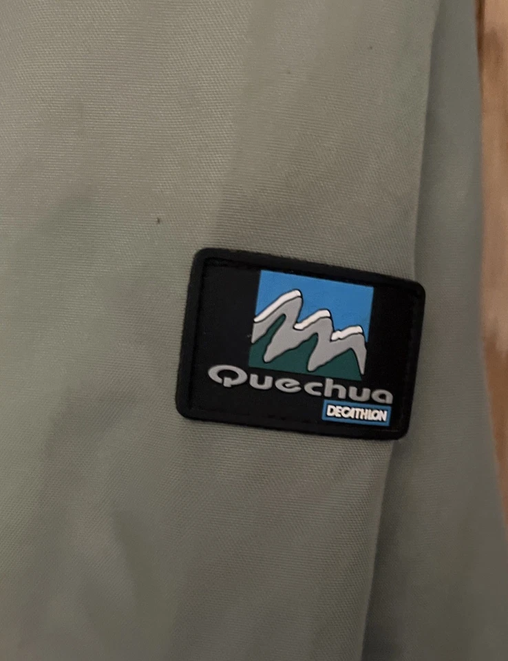 DECATHLON Quechua Two Tone Heavy Coat size XXL Mens Integral Hood Full Zip - Image 4 of 4