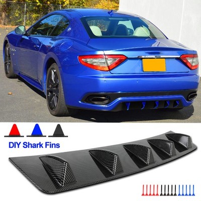 For Maserati Gran Turismo Rear Lip Bumper Splitter Diffuser Spoiler Carbon Fiber