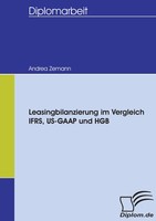 Andrea Zemann | Leasingbilanzierung Im Vergleich Ifrs, US-GAAP Und HGB | Buch