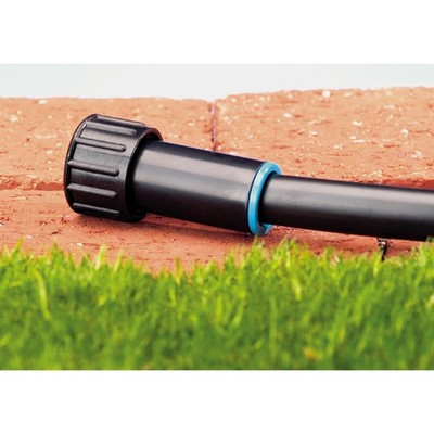 Raindrip 305G00UB ABS Black 60 PSI Compression Hose End Plug for 3/4 in. Tube