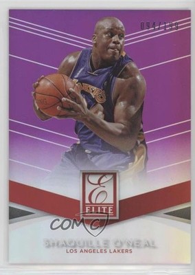 2014-15 Panini Donruss Elite Set Purple 94/199 Shaquille O'Neal #89 HOF 7y2