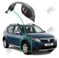 Radlauf StoßStange Vorne Rechts FüR Dacia Sandero Stepway 2009 - 2012