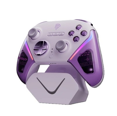 EasySMX D10 Wireless Gaming Controller mit Ladestation & RGB-Beleuchtung  Lila