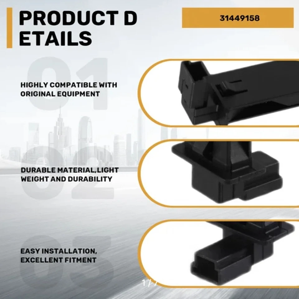 Temperature Sensor For Volvo S60 III S90 II 2014-2019 31449158 ABS Black NEW Car - Image 2 of 4