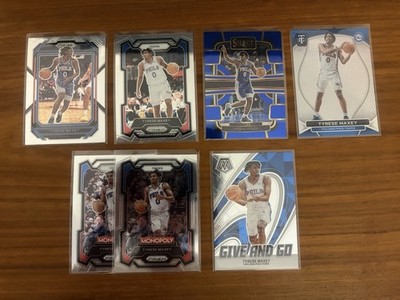 Tyrese Maxey 7 Card Base + Insert Lot 76ers