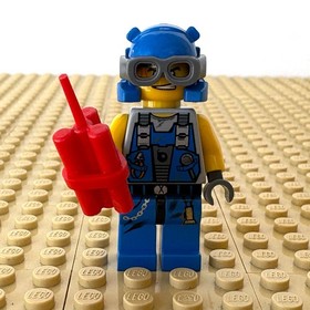 LEGO Power Miners: Engineer, DYNAMITE, pm014, 8708, CAVE CRUSHER, 2009