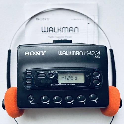 SONY Walkman WM-FX28 AM/FM Cassette Player - New Belt - Reconditioned!