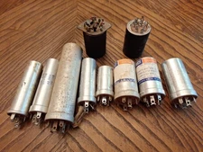 Vintage Electrolytic Capacitor Lot 10pcs Mallory Sprague