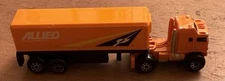 Vintage Road Champs Semi Truck Orange Allied Careful Movers 1989 Micro Machines