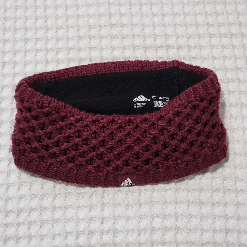 NWT Adidas Crestline Women's Headband Victory Crimson Purple/White Foto 4 de 4