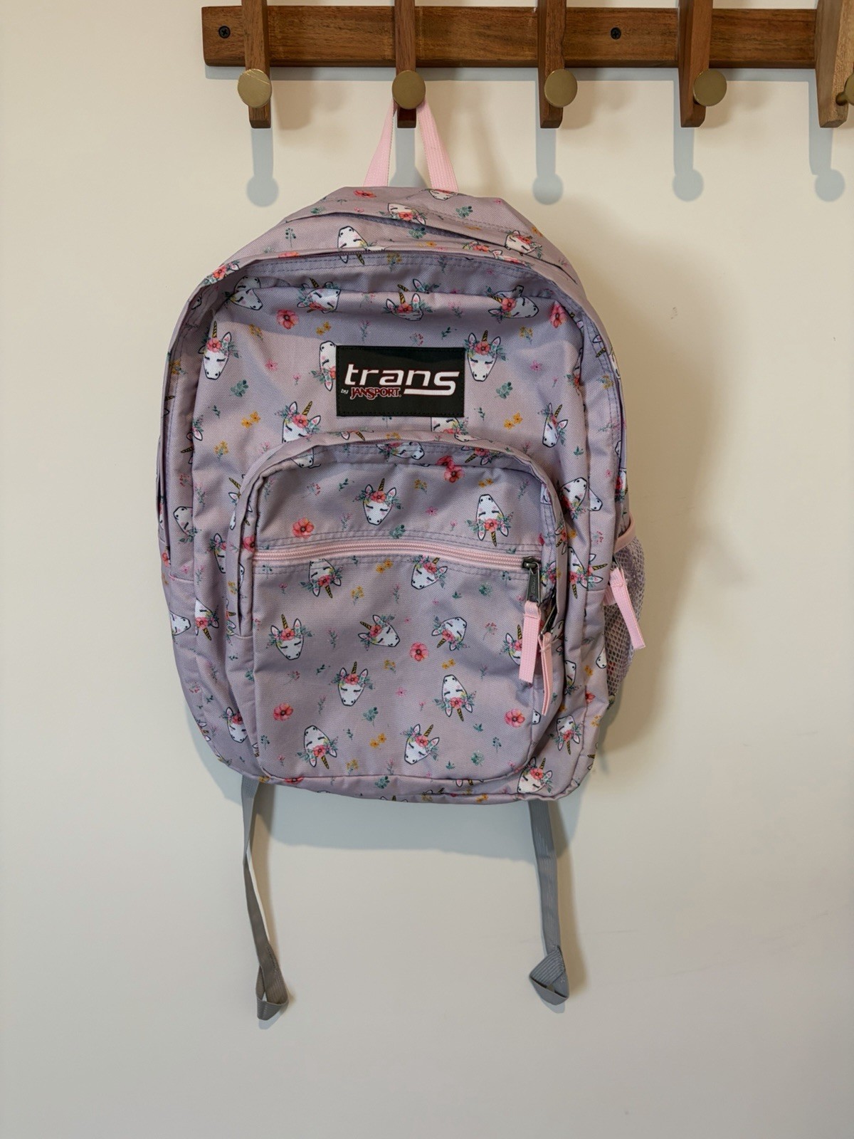 Purple Unicorn And Floral Pattern