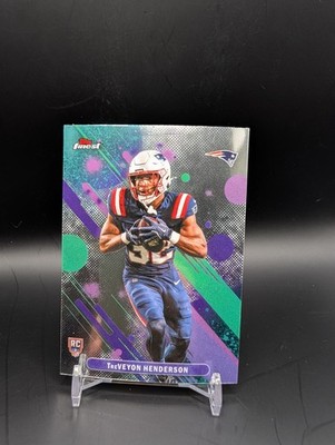 Topps Finest Performance TreVeyon Henderson RC #14 New England Patriots NFL 2025