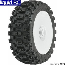 Pro-Line 906731 Badlands Mx M2 1/8 Buggy Tires Mounted White Front or Rear 2