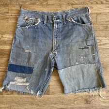 Vintage 60 s/70 s Frankensteined patched up shorts