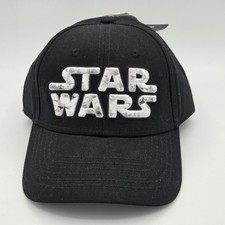 Star Wars Black Snapback Adjustable Hat Cap Embroidered Logo Lucas Film Disney