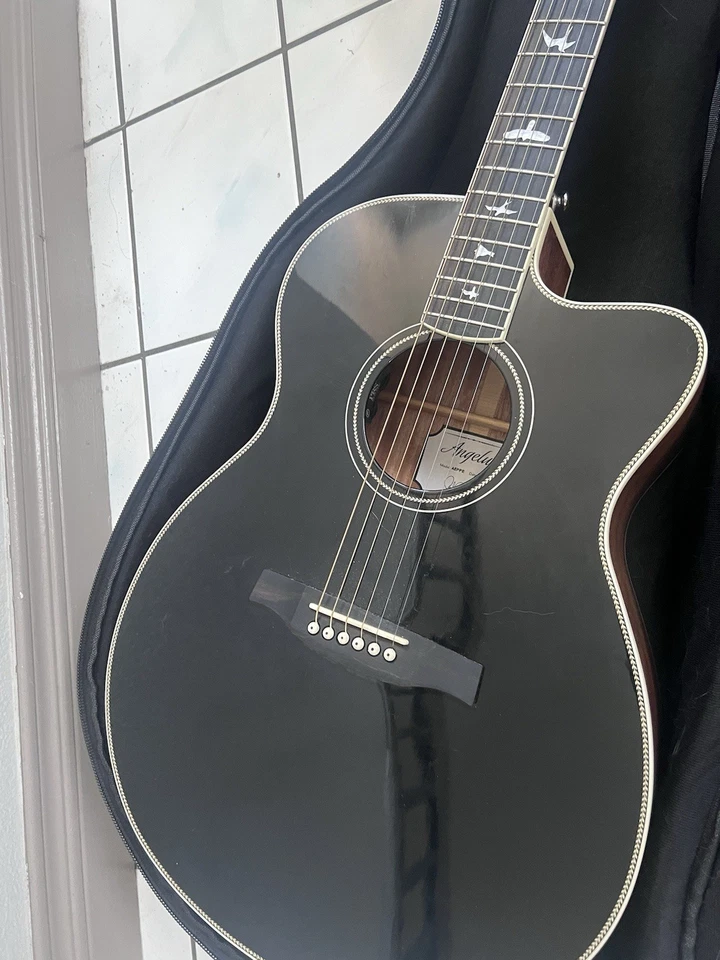 PRS SE A40E Angeles Acoustic-Electric Guitar (Case Included & All Mahogany) - Image 2 of 4