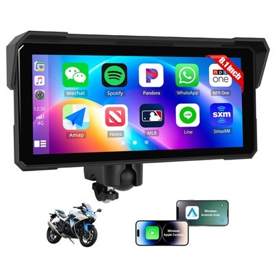8.1 Inch Motorcycle Carplay GPS Navigation System with and Android P2