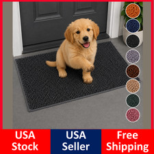 XXL 1/2 Pcs Absorbent Dog Door Mat For Muddy Paw Non-Slip Washable 24"/32"/47"