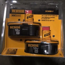 2 PACK 18V For Dewalt 18 VOLT DC9096 DC9098 Ni-MH Battery DW9099 NEW Replacement